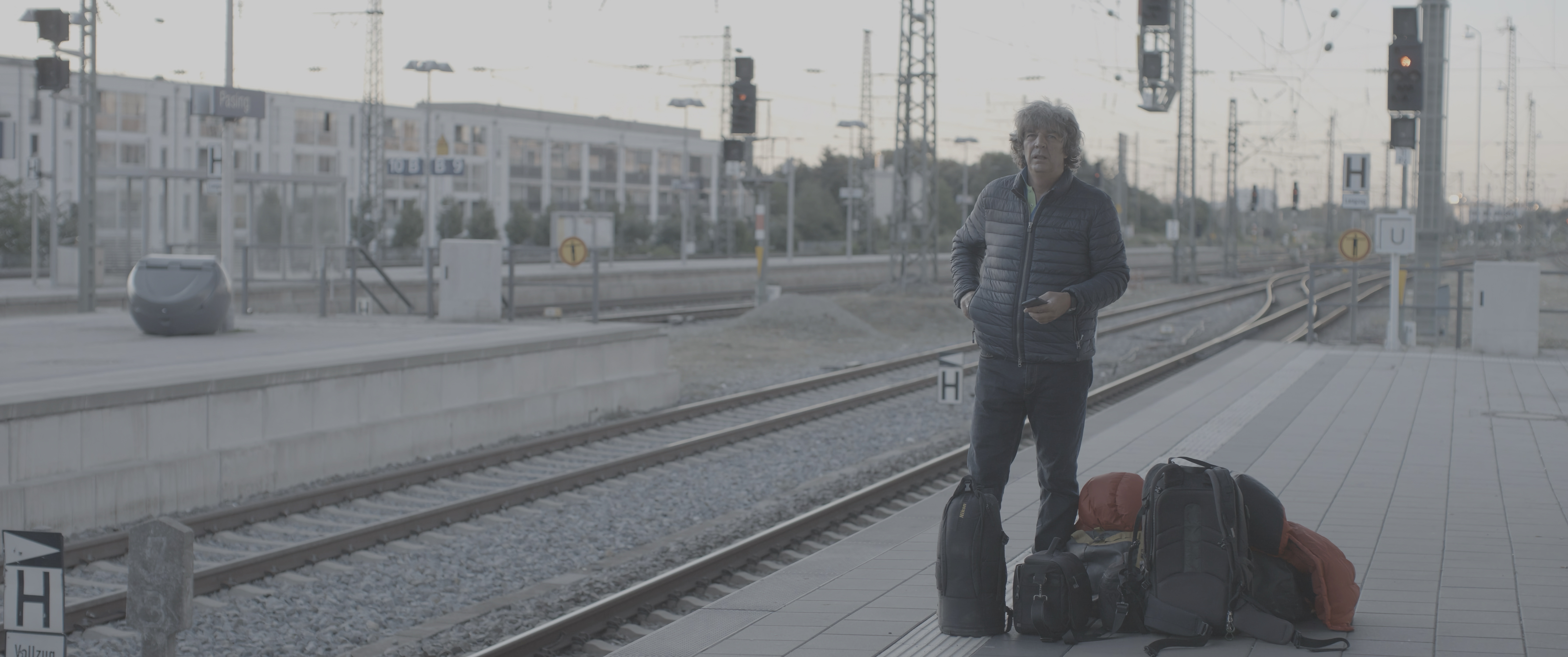 Fotograf Michael Martin bei der Abreise